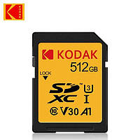 ТОП - Карта памяти Kodak SD 512 GB (U3/V30/A1)