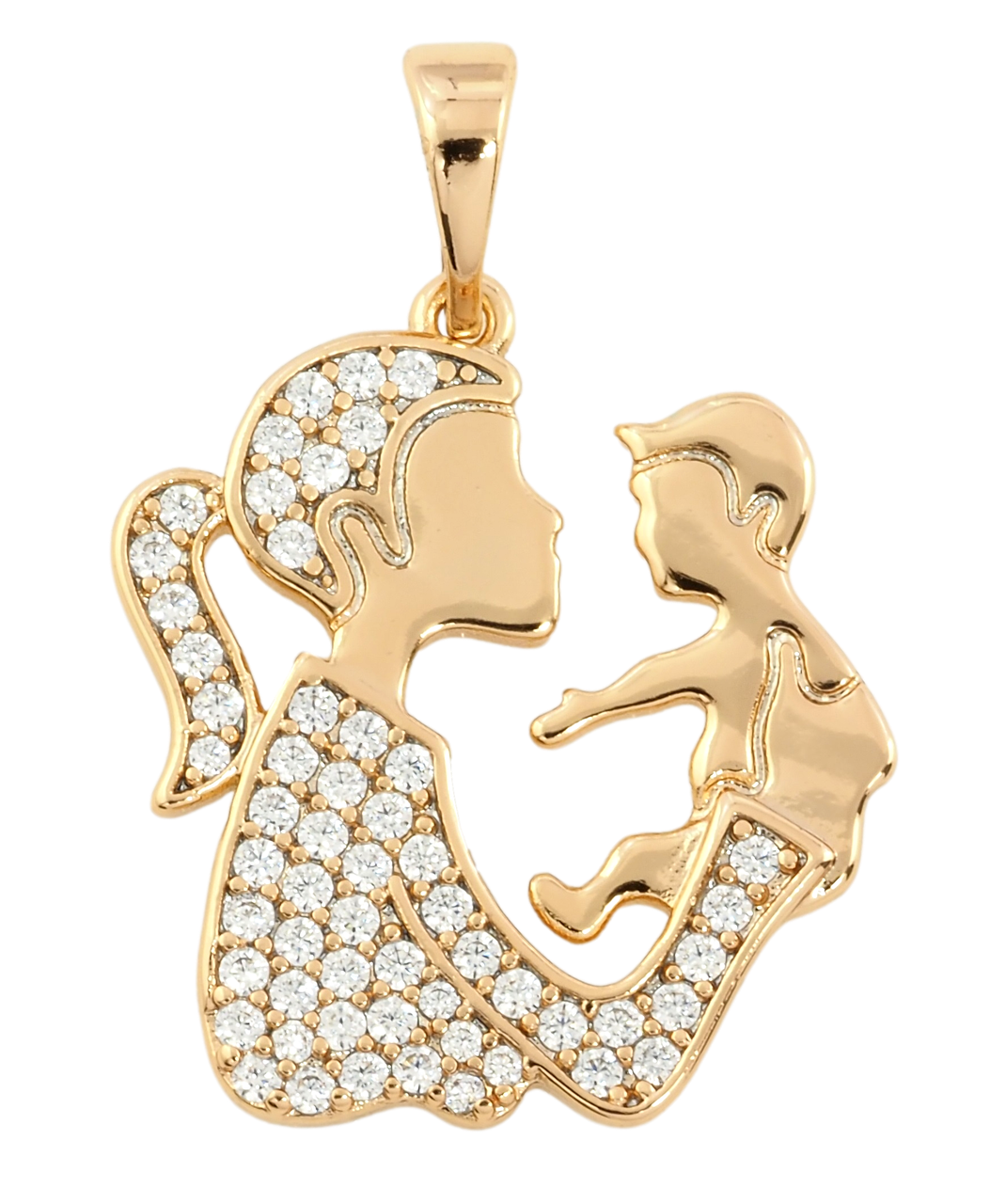 Кулон Xuping Позолота 18K "Мати з дитиною" для ланцюжка до 5 мм