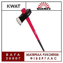 Колун 3 кг з ручкою з фібергласу 90см Vitals A3-90F Універсальна сокира
