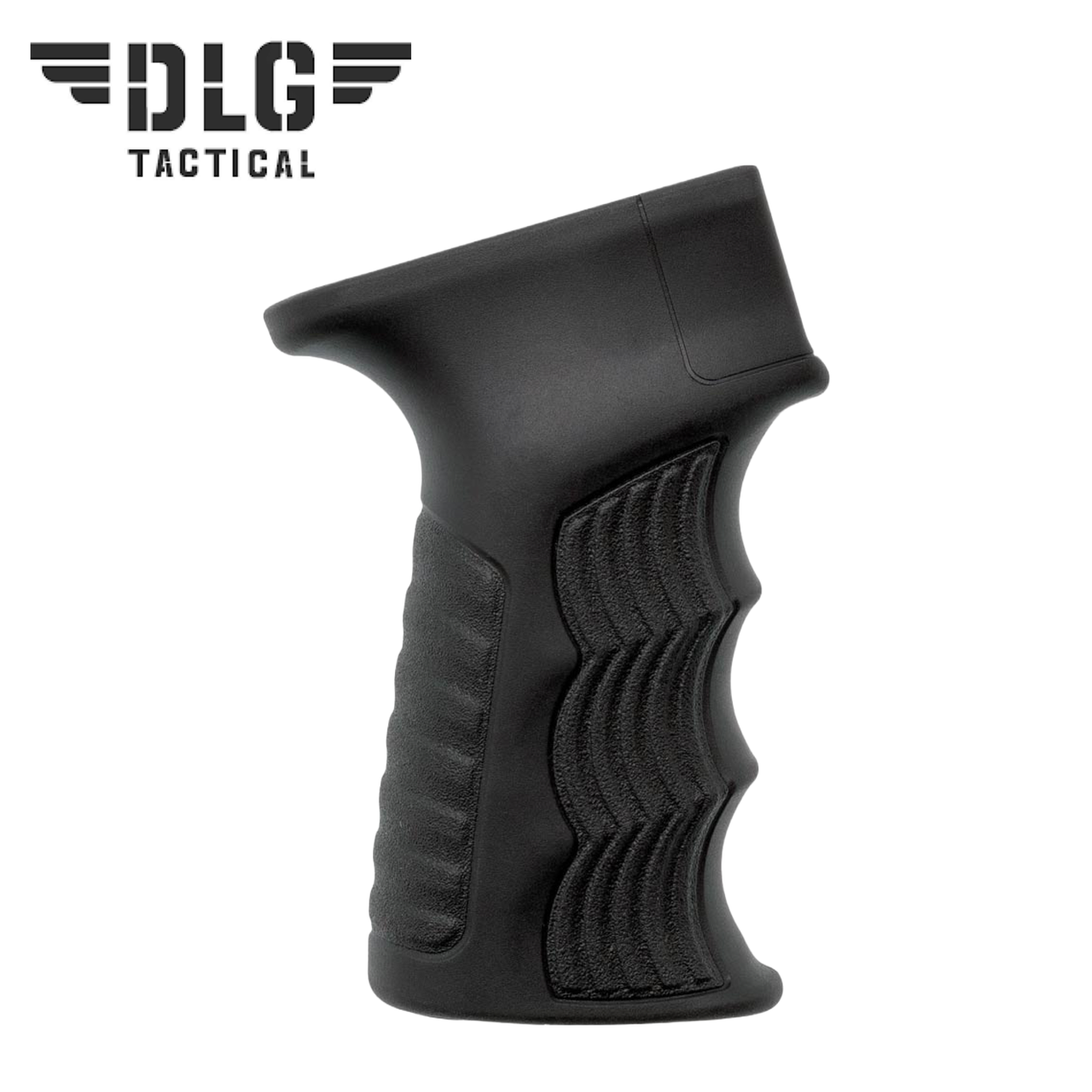 Прогумована пістолетна ручка рукоятка АК 47 74 DLG Tactical 098 Чорна тюнінг модернізація АК, фото 1