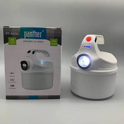 Ліхтар Panther PT-8806 3W+36SMD LED 6000 mAh Портативний ліхтар для кемпінгу, фото 2