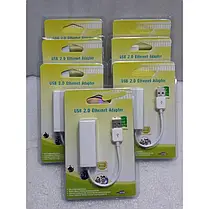 Адаптер USB / LAN (со шнуром) USB сетевая карта адаптер LAN ethernet RJ45, фото 5