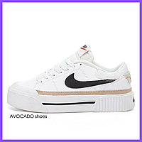 Кроссовки мужские и женские Nike Court Legacy Lift White / кеды Найк Курт белые