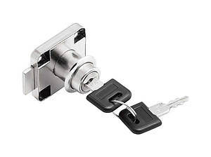 Замок GIFF для меблів накладний з язичком 138 Хром