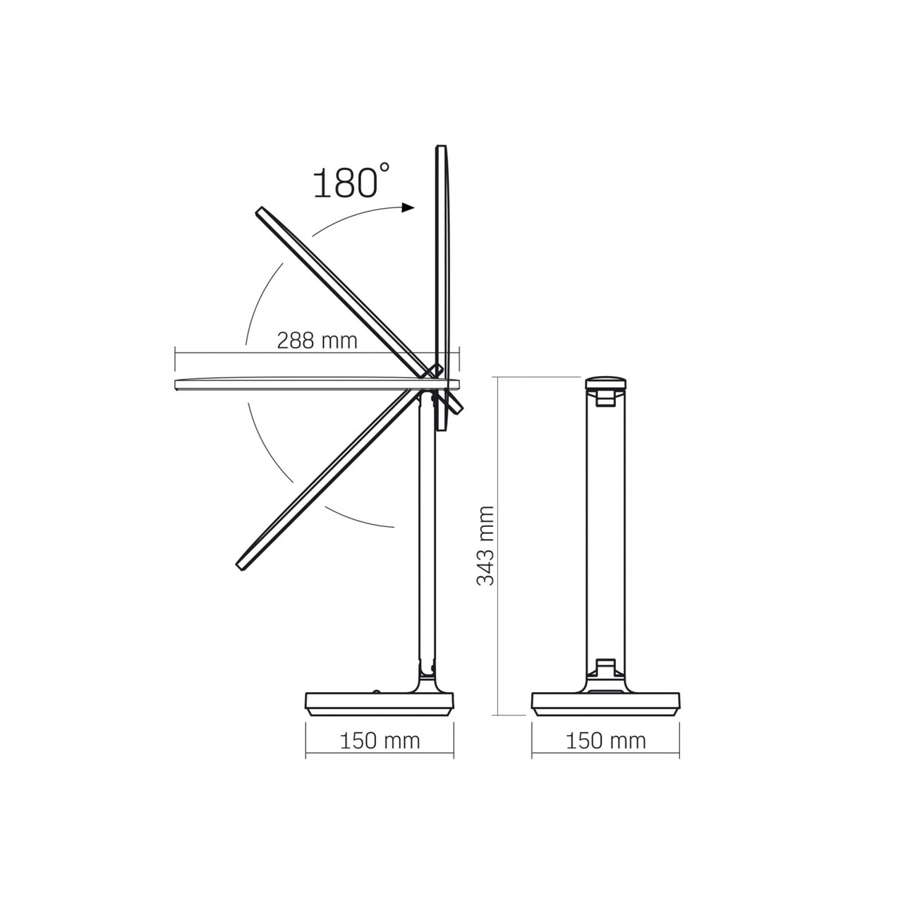 LED лампа настольная со встроенным аккумулятором (Li-ion 3.7В, 2600мАч) 5W 1800-5000K белая - фото 10 - id-p1977884374