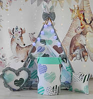 Вігвам та аксесуари великий ігровий намет для дітей БОНБОН Пірати Карибського моря, кошик, Капелюх Пірата, фото 2