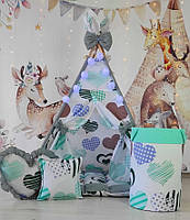 Вігвам та аксесуари великий ігровий намет для дітей БОНБОН Пірати Карибського моря, кошик, Капелюх Пірата, фото 6