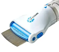 Електричний гребінь від вошей з витяжкою licrtec V-comb | Гребінець від вошей, фото 3
