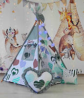 Намет дитячий Вігвам для дітей курінь для ігор М'ятний бум БОН БОН Повний комплект!