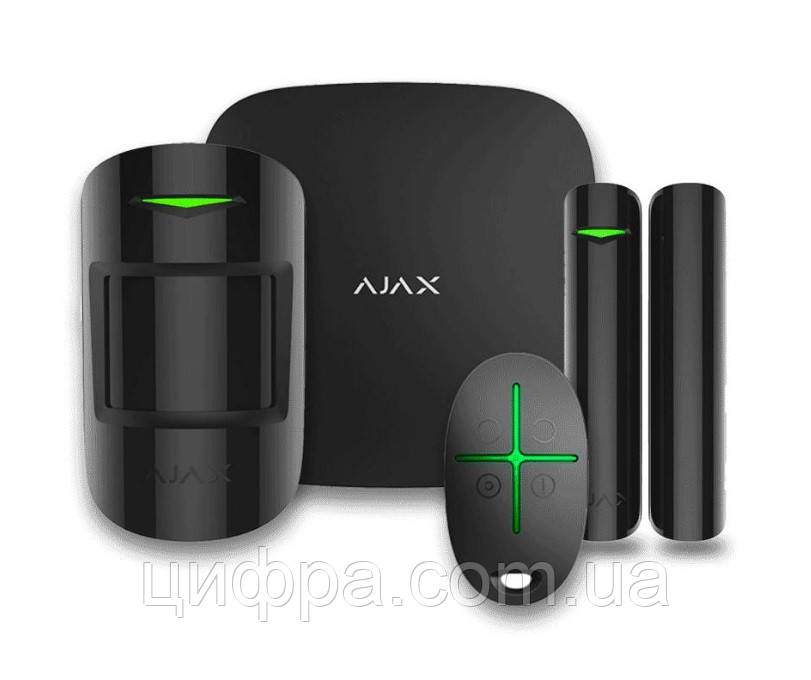 Комплект сигналізації Ajax StarterKit 2 чорний