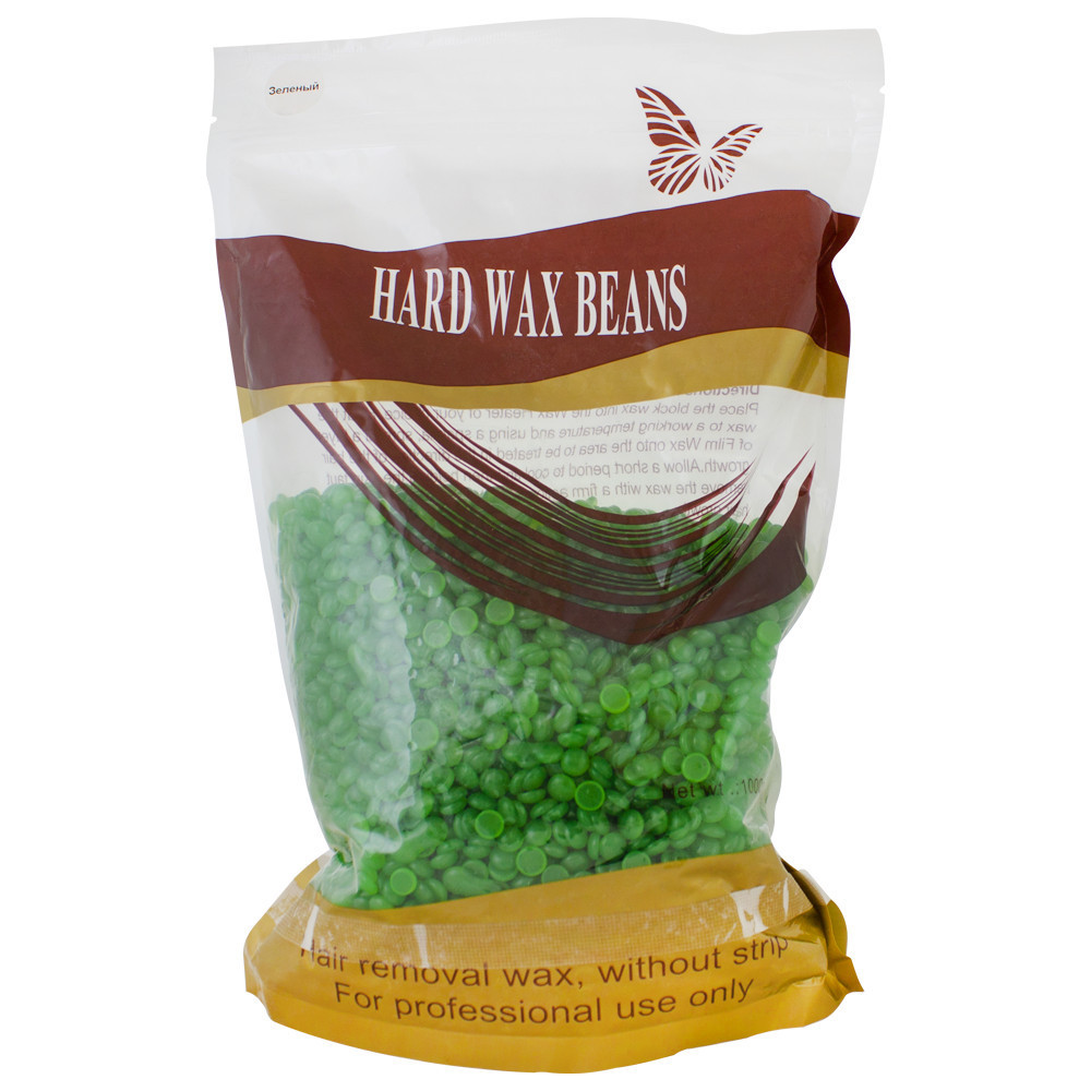 Гарячий віск у гранулах Hard Wax Beans 1 кг Зелений чай