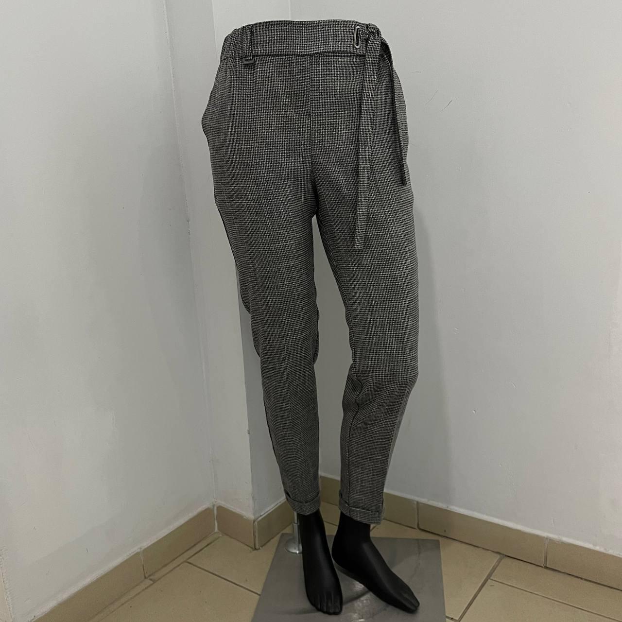 Брюки J.London жіночі класичні штани твід завужені гусяча лапка сірі, фото 1