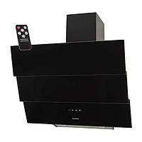 Витяжка похила WELLA 60 BK (700) TRC з пультом скло чорне