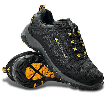 Чоловічі зимові термокросівки Supo з мембраною водонепроникні чорні осінь/зима, фото 1