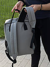 Жіночий рюкзак Канкун, міський в екошкірі комбінований, фото 3