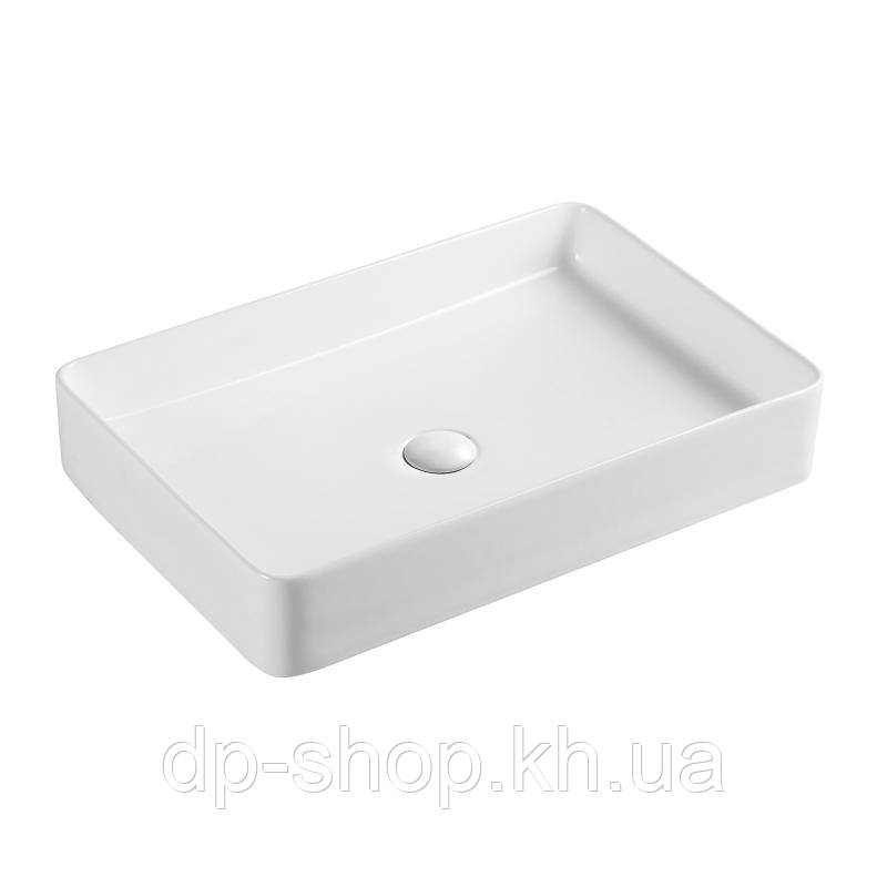 Раковина-чаша Qtap Tern 600x405x110 White з донним клапаном QT17112174W, фото 1