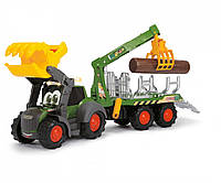 Игрушка трактор-лесовоз АВС Fendt с краном, свет и звук, 65 см, Dickie Toys - игрушечный лесовоз