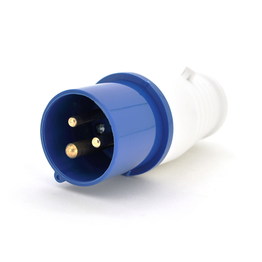 Вилка кабельна SF-013, 3 контакту, 2Р + E, 16А, 380V, IP44, фото 1