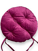 Подушка на стул Ø39 в малиновом цвете Missoni 023