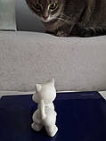 Статуетка біле кошеня, фарфор, фото 5