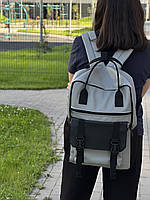 Стильный и функциональный рюкзак Канкун с ручками из экокожи, комбинированный