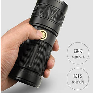 Ліхтарик ручний "X-Balong" BL-G87-GT30 50W метал,8 режимів,PowerBank,zoom, фото 2