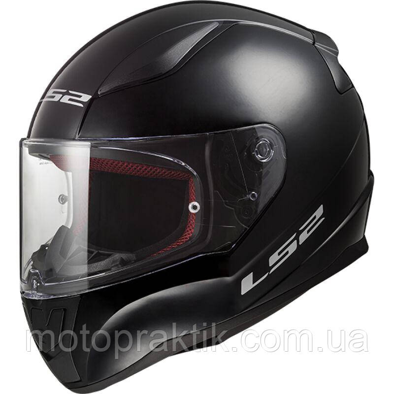LS2 FF353 Rapid 2 Solid Gloss Black, XS Мотошолом інтеграл