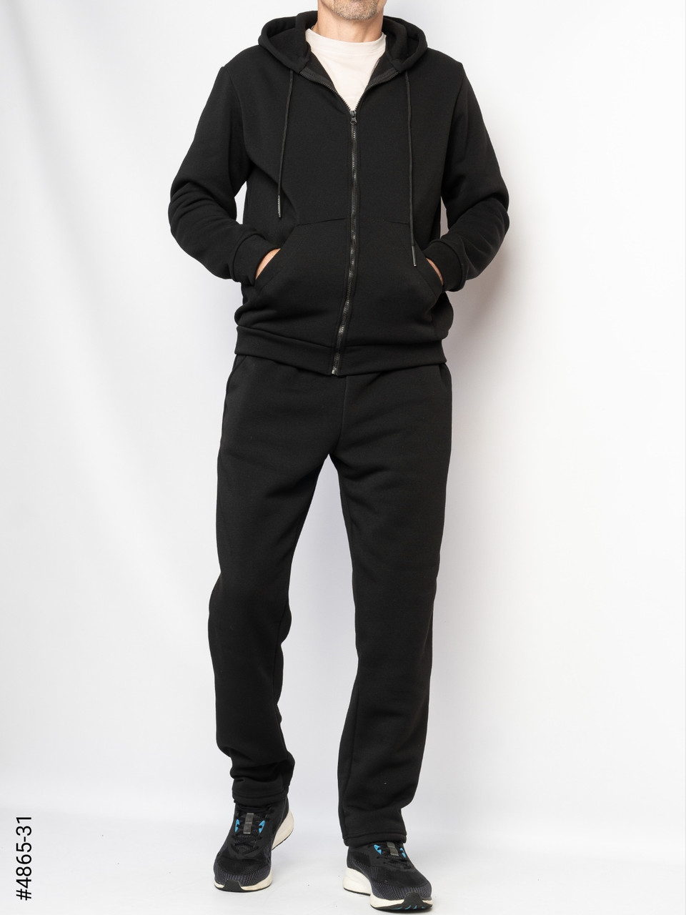 4865-31 Чоловічий спортивний костюм тринитка на флісі норма (5 од: 48,50,52,54,56), фото 1