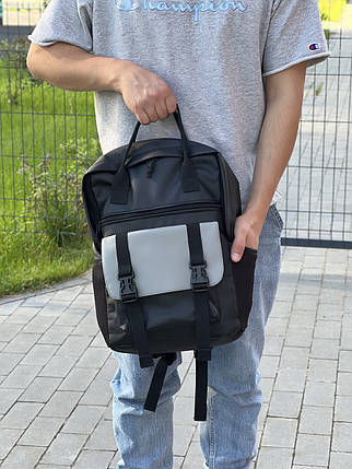 Чоловічий міський спортивний рюкзак Канкун з ручками з екошкіри, фото 2
