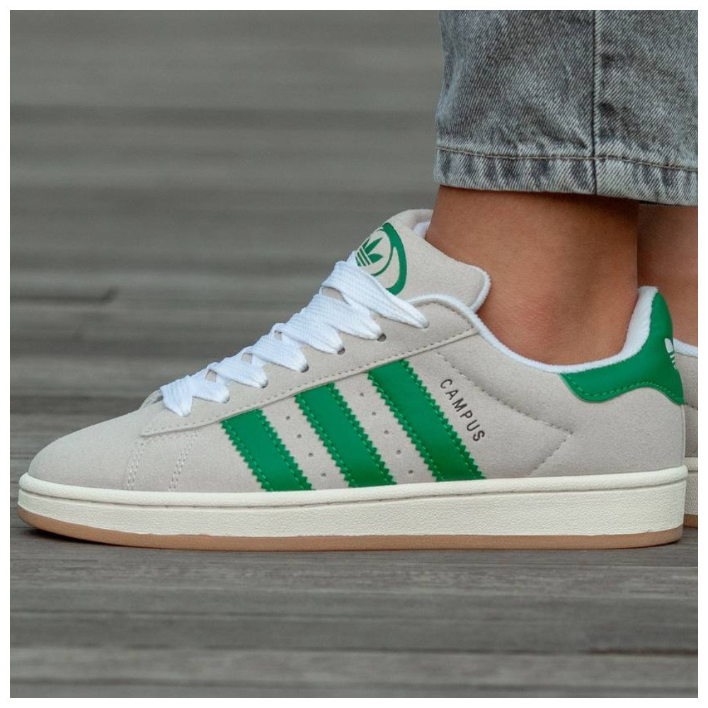 Чоловічі / жіночі кросівки Adidas Campus 00s Grey Green, унісекс замшеві кросівки адідас кампус, фото 1