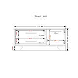 Комод АКМ-108. Різні розміри, кольори та конфігурації, фото 2