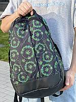 Принтовый рюкзак с рисунком Конопля School классической формы с большим количеством отделений на 30л.