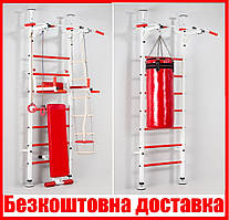 Шведська стінка спортивна з кільцем під грушу бруси турнік гімнастична лавка для дорослих до 120 кг