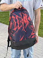 Рюкзак с принтом огонь School классической формы с большим количеством отделений на 30л