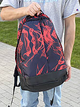 Рюкзак із принтом вогонь School класичної форми з великою кількістю відділень на 30л