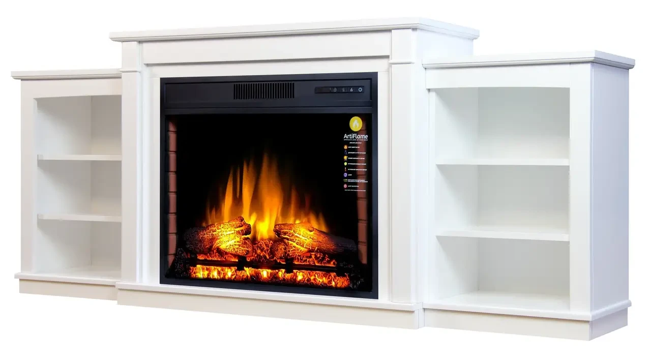 Камінокомплект ArtiFlame Vogue AF28S білий б'янко (186 х 79.7 х 32 см) зі звуком