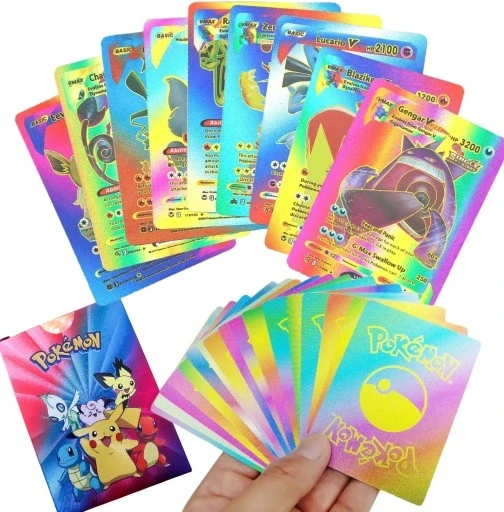 Коллекционная Карта Радужные с Покемонами, 55 Шт., Коллекционные ...
