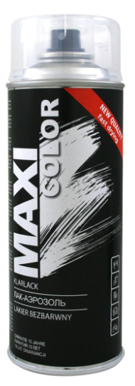Лак безбарвний глянець Maxi Color, 400мл.