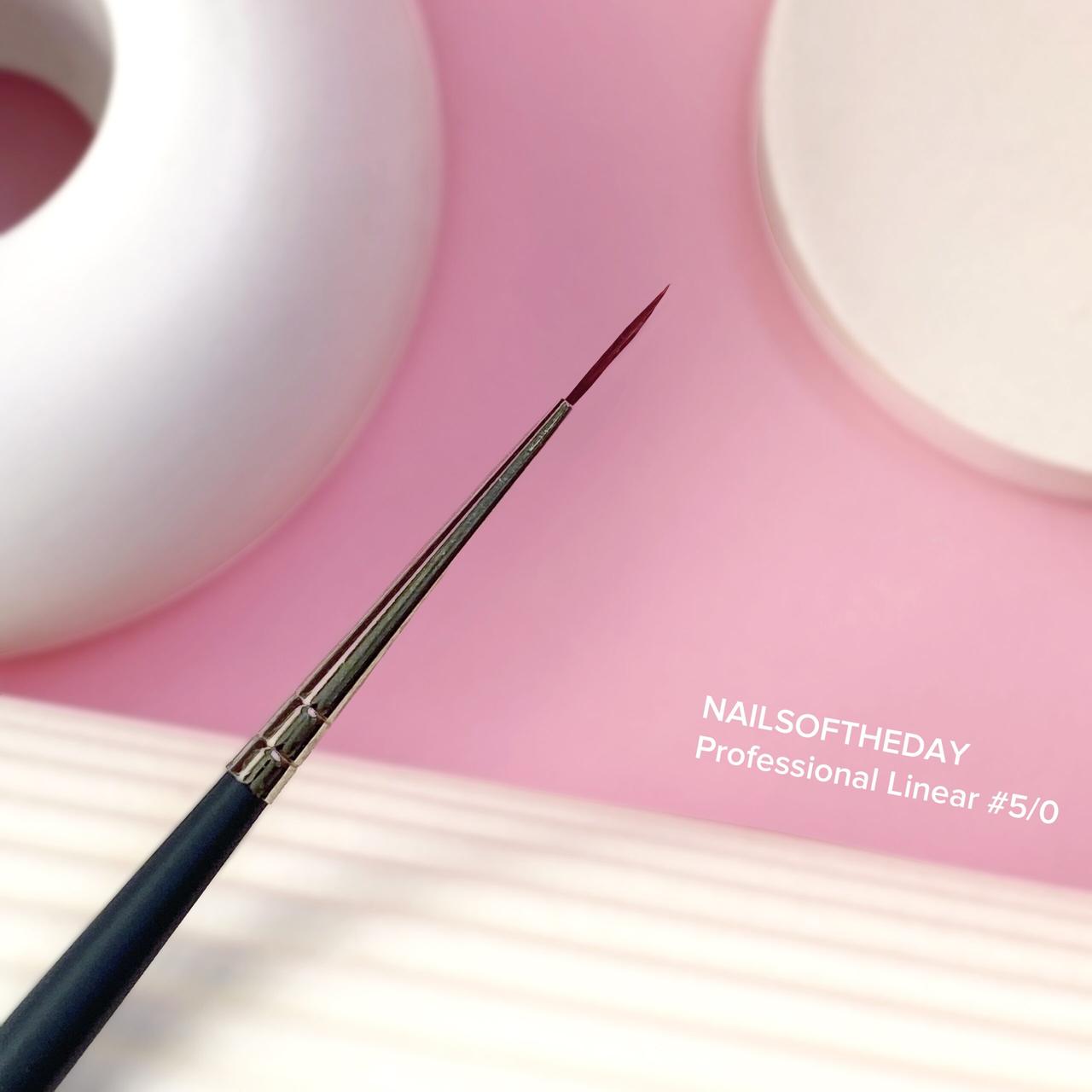 NAILSOFTHEDAY Professional Linear №5/0 —  Пензлик для контурного малювання