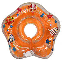 Круг для купания, оранжевый, надувной круг для малышей