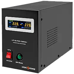 Безперебійник для котла з правильною синусоїдою LogicPower 24V LPY-B-PSW-1500VA+(1050 Вт) 10A/15A (4130)