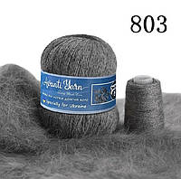 Пух норки 803 сірий меланж