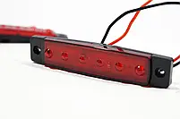 Габарит LED (NTK) 12v 6-діодний червоний, фото 4
