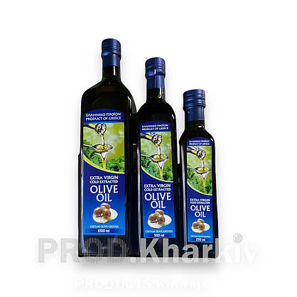 Олія оливкова OLIVE OIL - EXTRA VIRGIN GOLD 1000ml (Скло), фото 4