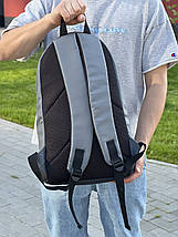 Стильний чоловічий міський рюкзак з еко-шкіри city, сірий колір, фото 2