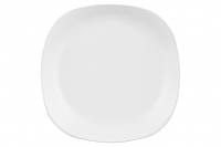 Тарелка квадратная десертная белая, 20 см, Тарелки квадратные десертные, Тарелка закусочная керамическая