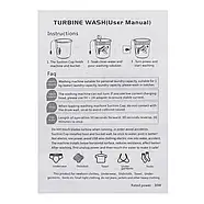 Портативна ультразвукова міні пральна машинка Turbine Wash 523-1 від USB юсб та повербанка, фото 9