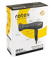 Фен ROTEX RFF203-B UltimateCare Pro (Мічність 2000 Вт, 2 швидкості, 3 температурні режими), фото 2