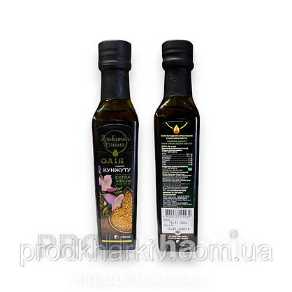 Олія Кунжутна Приватна-Олійня Extra Virgin 250ml (Скло), фото 3