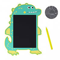 Детский планшет 8.5" LCD доска для рисования и творчества Writing Tablet Dinosaur Green